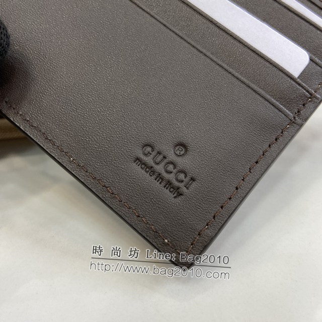Gucci專櫃古馳最新款飾GG細節錢包男士短夾 jh2240型號：408827